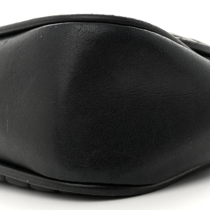 Chanel Lambskin Reverse Chevron Quilted Round Top Handle Flap Black 10 of 19
