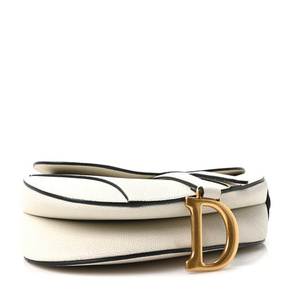 Christian Dior Grained Calfskin Saddle Bag With Strap Latte 4 of 11