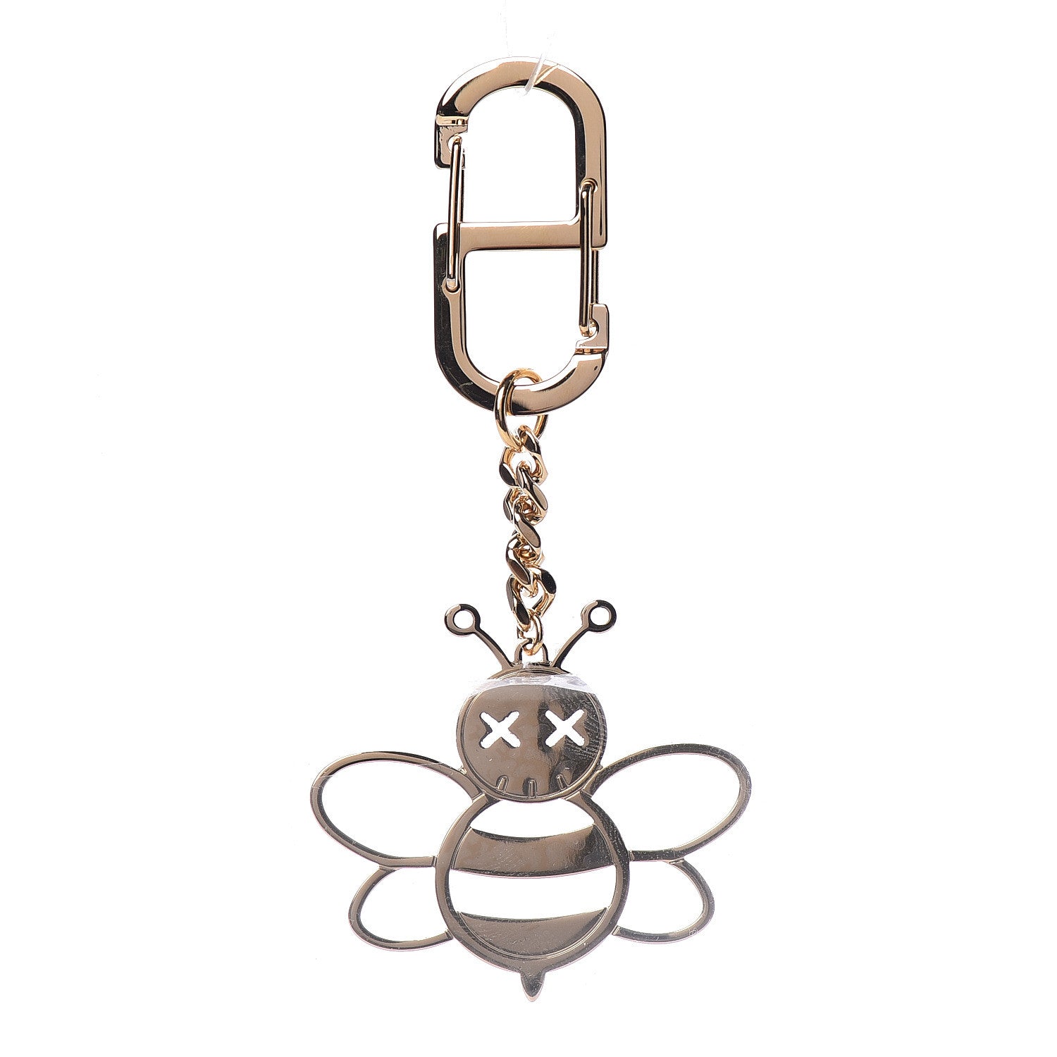 Christian Dior x KAWS Brass Bee Charm Key Ring Gold 1 of 4