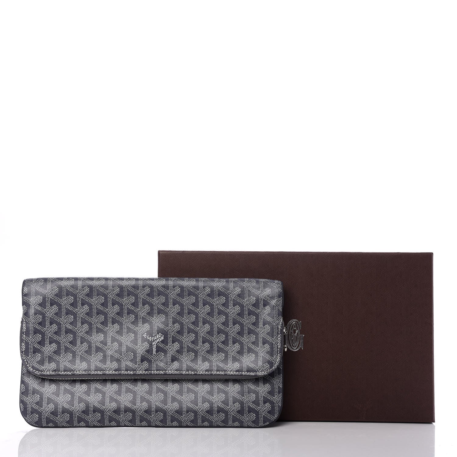Goyard Goyardine Sainte Marie Soft Clutch Grey 8 of 8