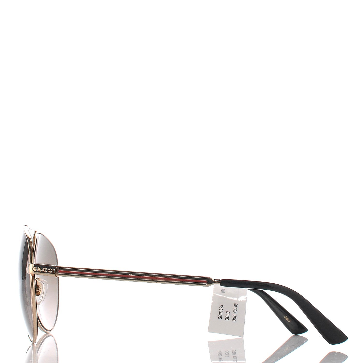 Gucci Aviator Sunglasses GG0137 Gold 3 of 9