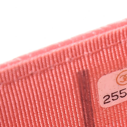 Chanel Iridescent Caviar Quilted Flap Card Holder Pink 8 of 9