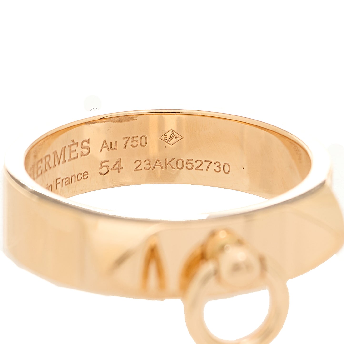 18K Rose Gold PM Collier De Chien Ring 54 6.75