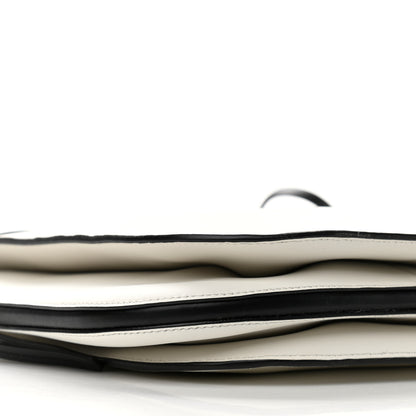 Prada City Calfskin Small Margit Bag White Black 8 of 11