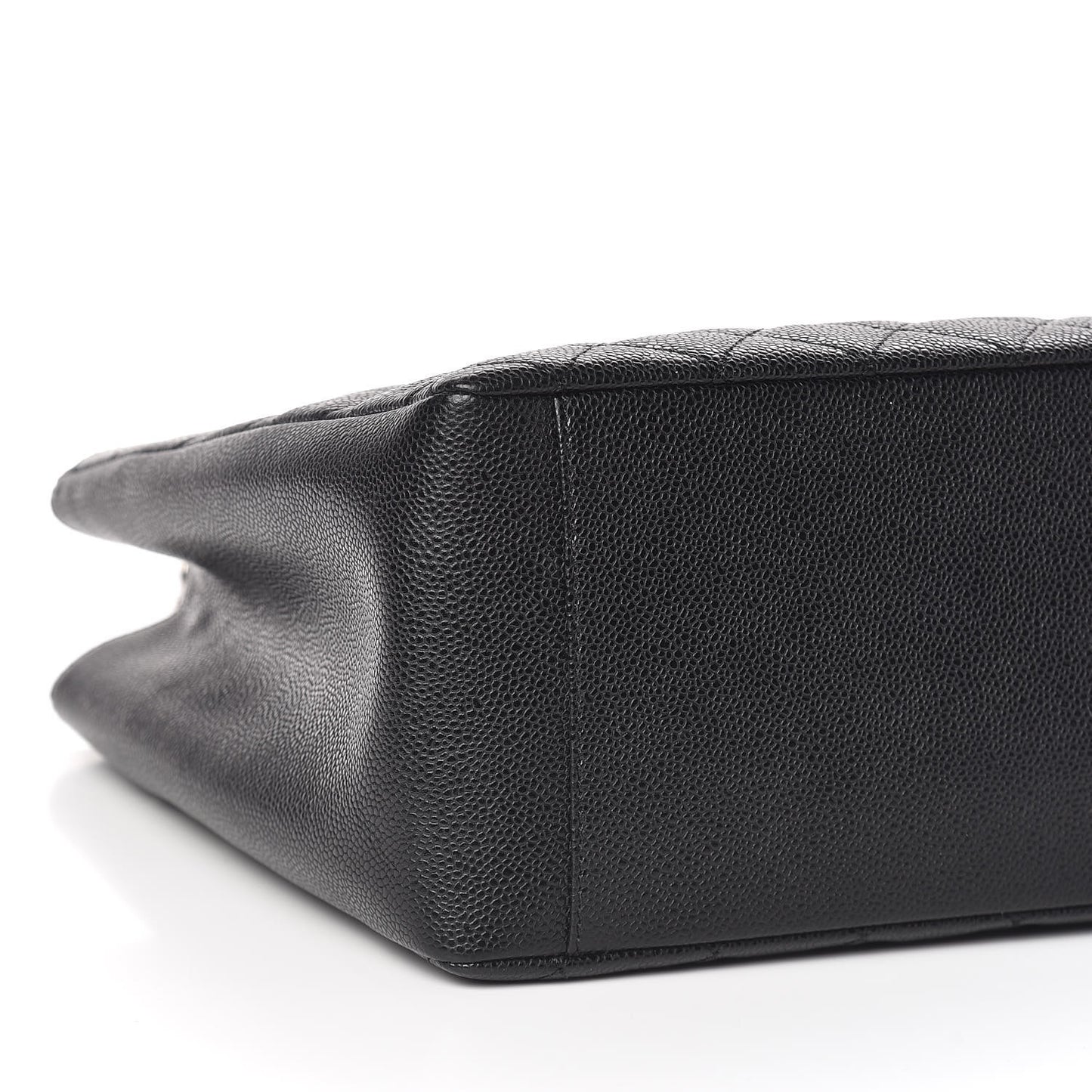 Caviar Quilted Grand Shopping Tote GST Black