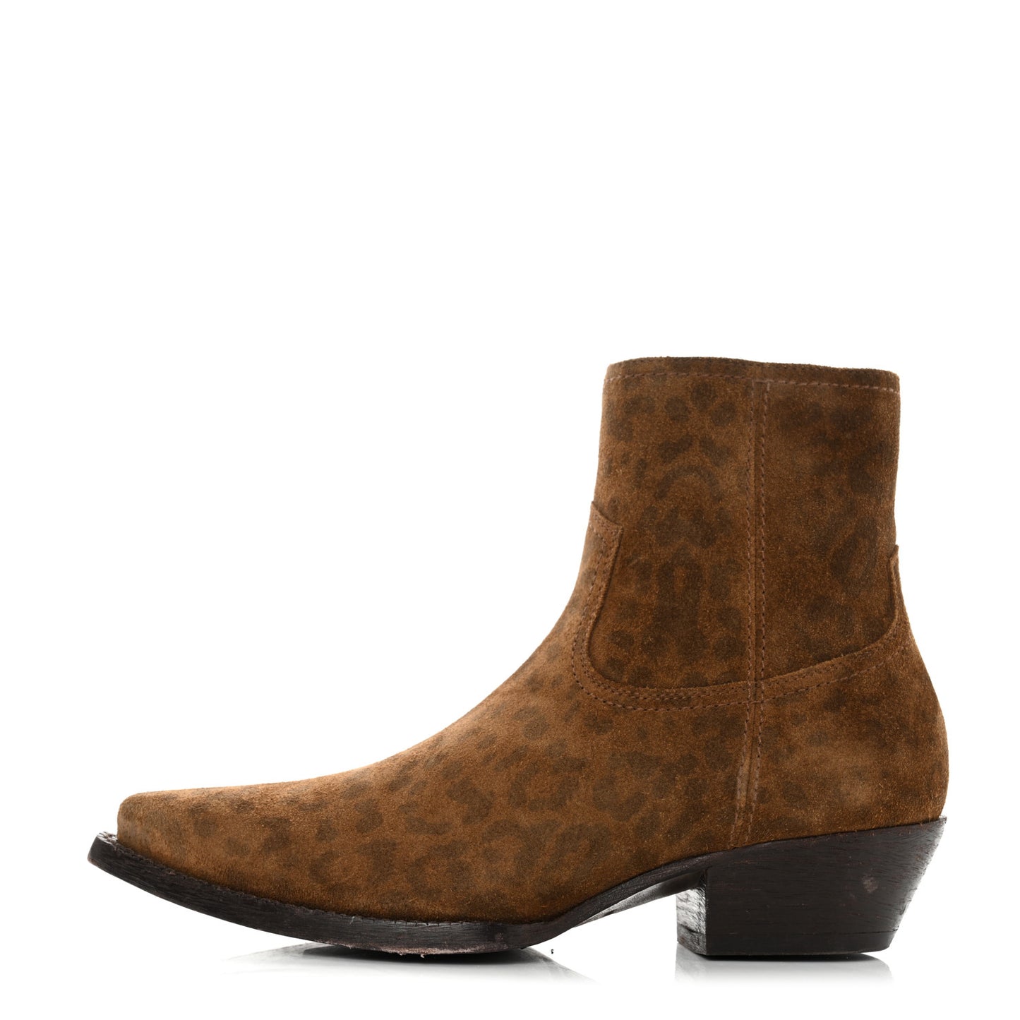 Suede Leopard Lukas Zip Boots 36.5 Land