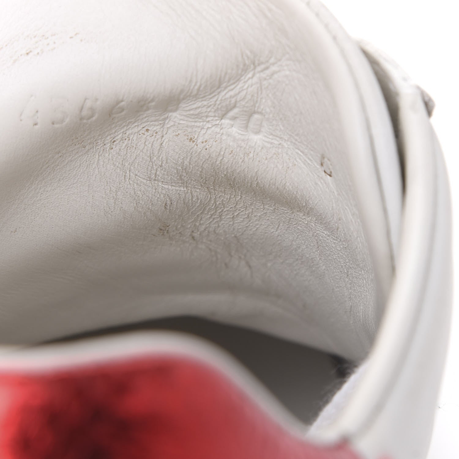 Gucci Calfskin Web Heart Embroidered Womens Ace Sneakers 40 White 9 of 11