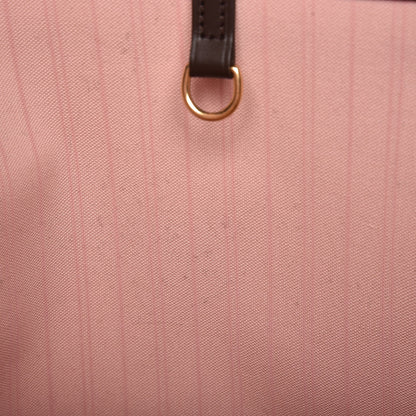 Louis Vuitton Damier Ebene Neo Neverfull MM Rose Ballerine 15 of 15