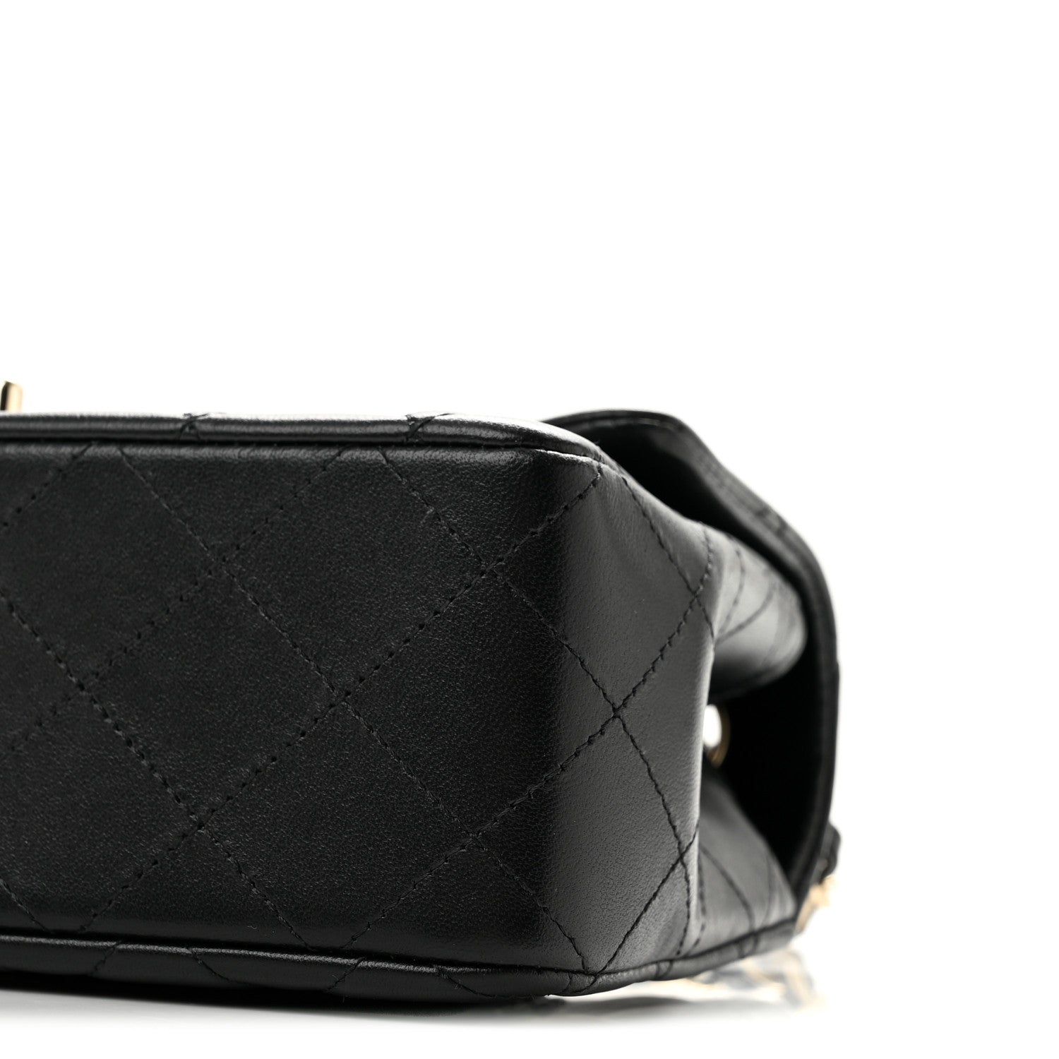 Chanel Lambskin Quilted Mini Rectangular Flap Black 9 of 11