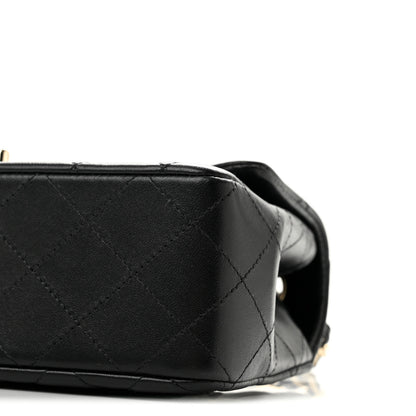 Chanel Lambskin Quilted Mini Rectangular Flap Black 9 of 11