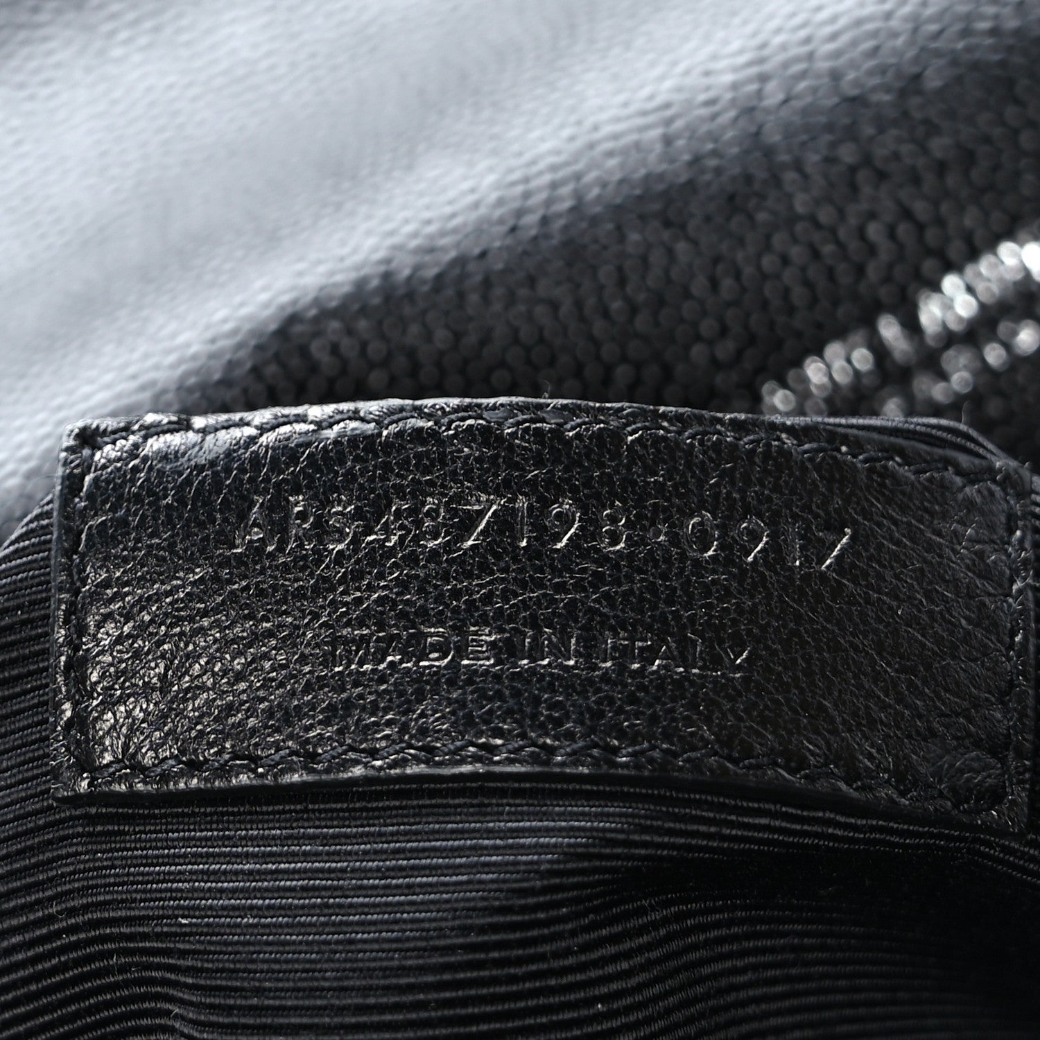 Saint Laurent Grain De Poudre Textured Mixed Matelasse Large Triquilt Monogram Satchel Black 9 of 9