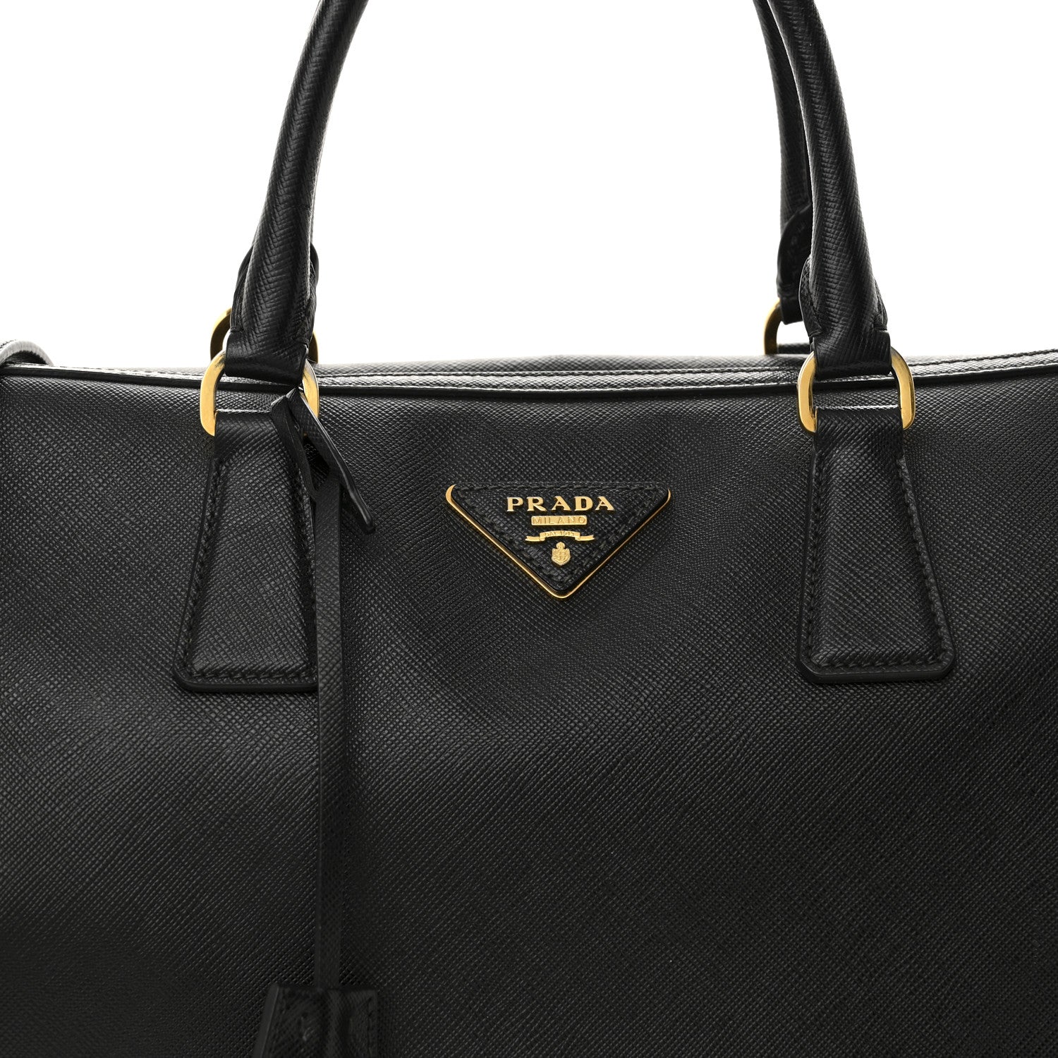 Prada Saffiano Lux Bowler Black 8 of 11