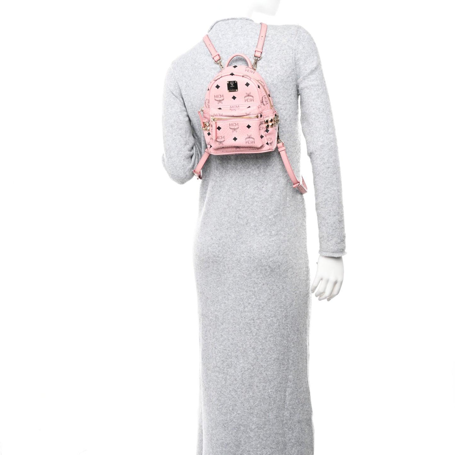 Visetos Side Stud X-Mini Stark Bebe Boo Backpack Soft Pink