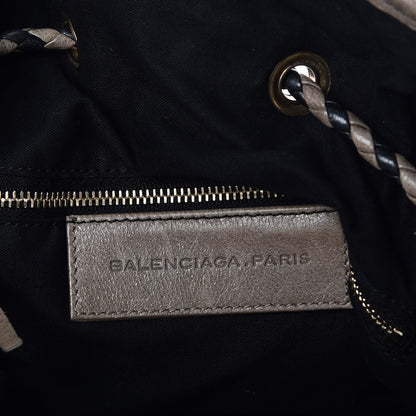 Balenciaga Agneau Arena Laser Cut Cross Classic Gold Hardware Medium Pampille Gris Poivre 6 of 10