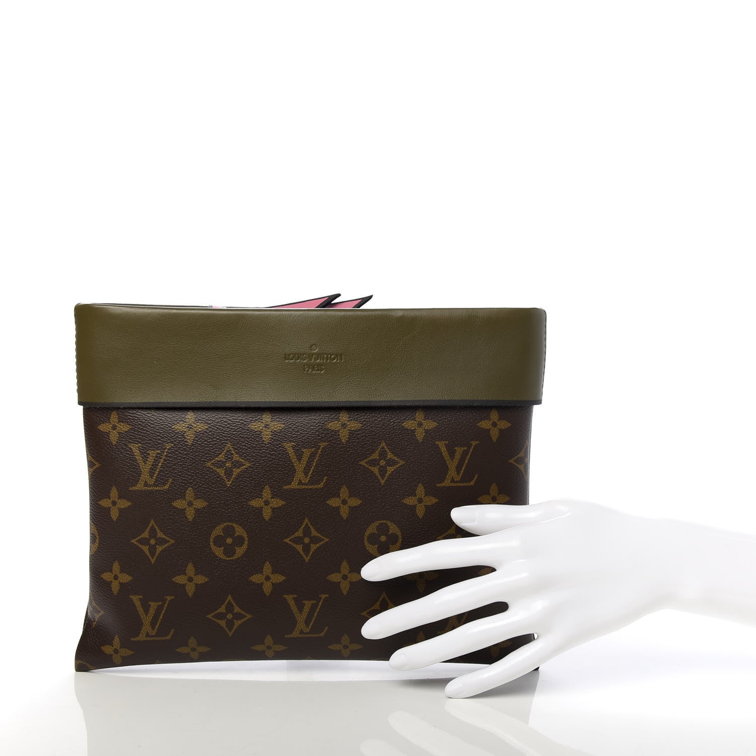 Louis Vuitton Monogram Tuileries Pochette Kaki 2 of 11