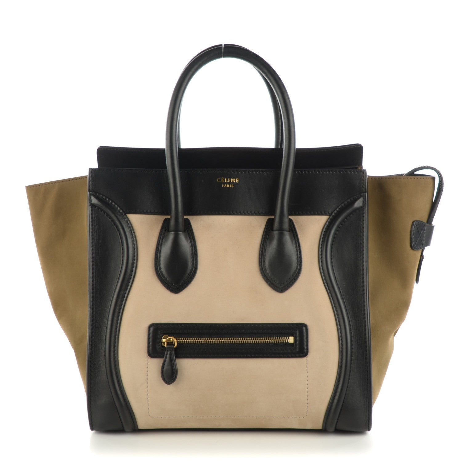 Celine Nubuck Smooth Calfskin Mini Tri-Color Luggage 1 of 9