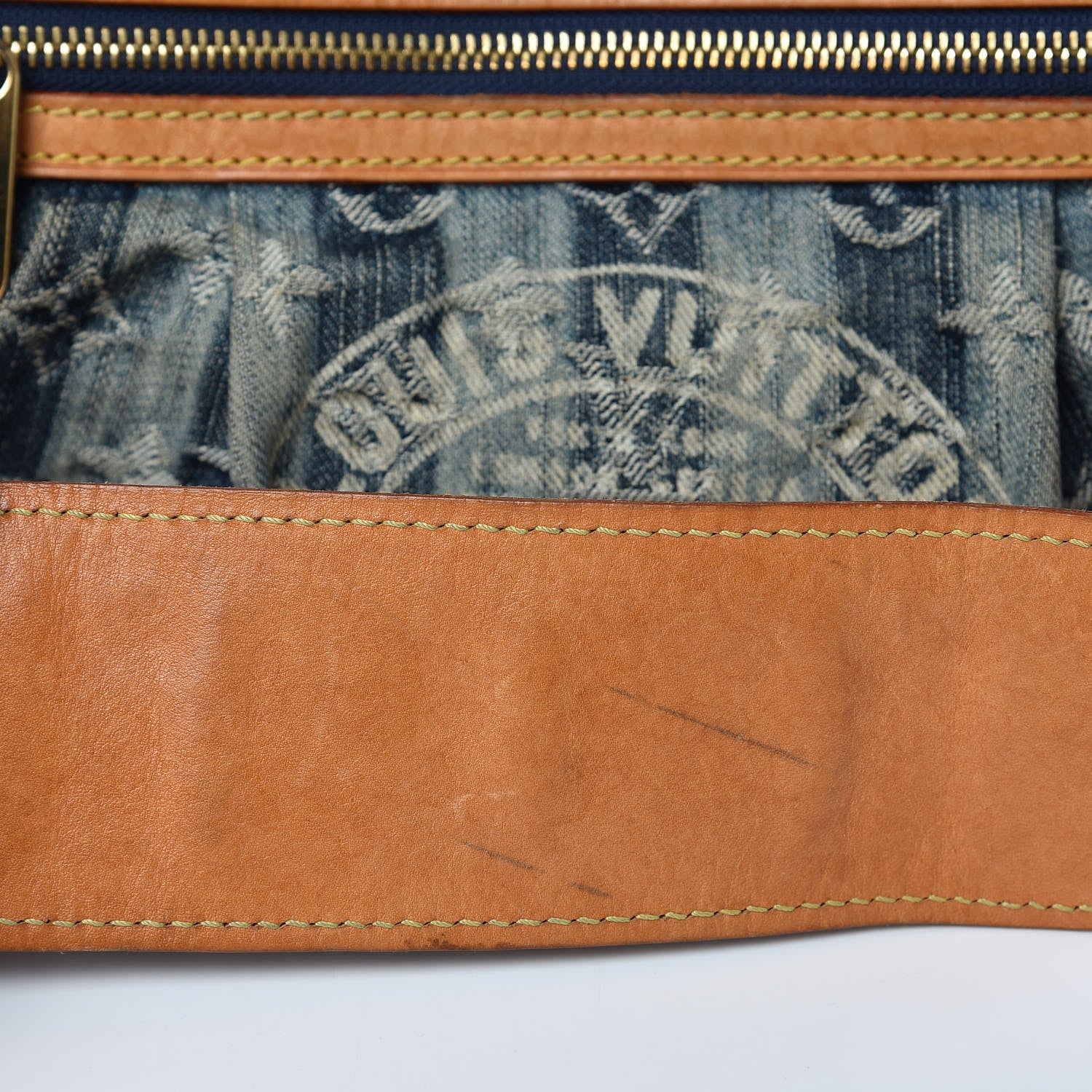 Louis Vuitton Denim Raye Porte Epaule MM 13 of 16