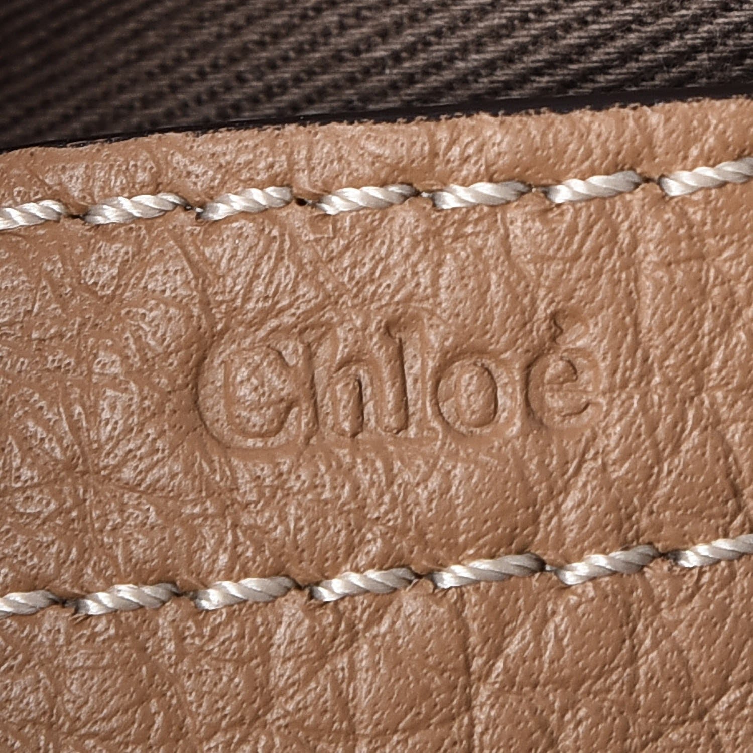 Chloe Calfskin Mini Marcie Round Crossbody Bag Nut 6 of 8