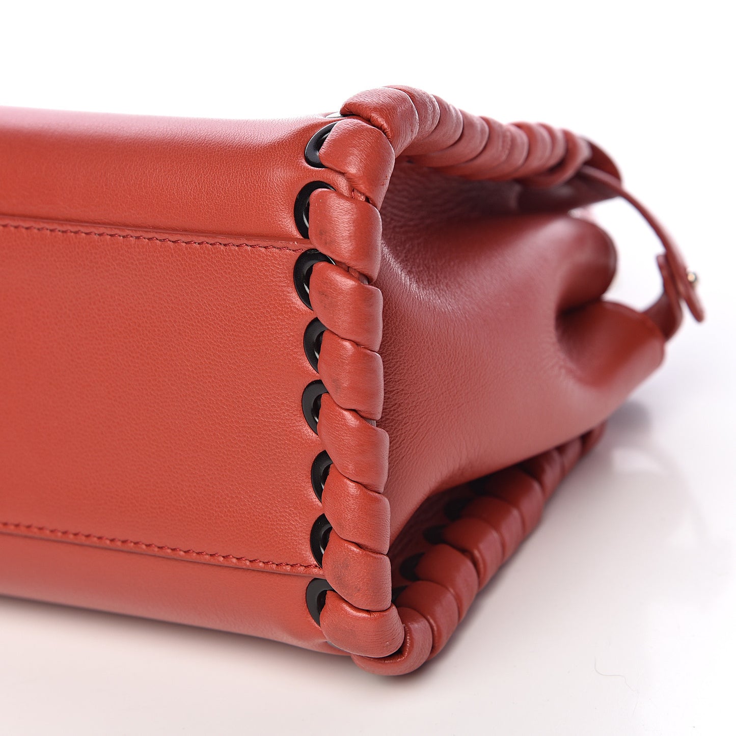 Nappa Lace Up Mini Peekaboo Iconic Satchel Bloody Mary