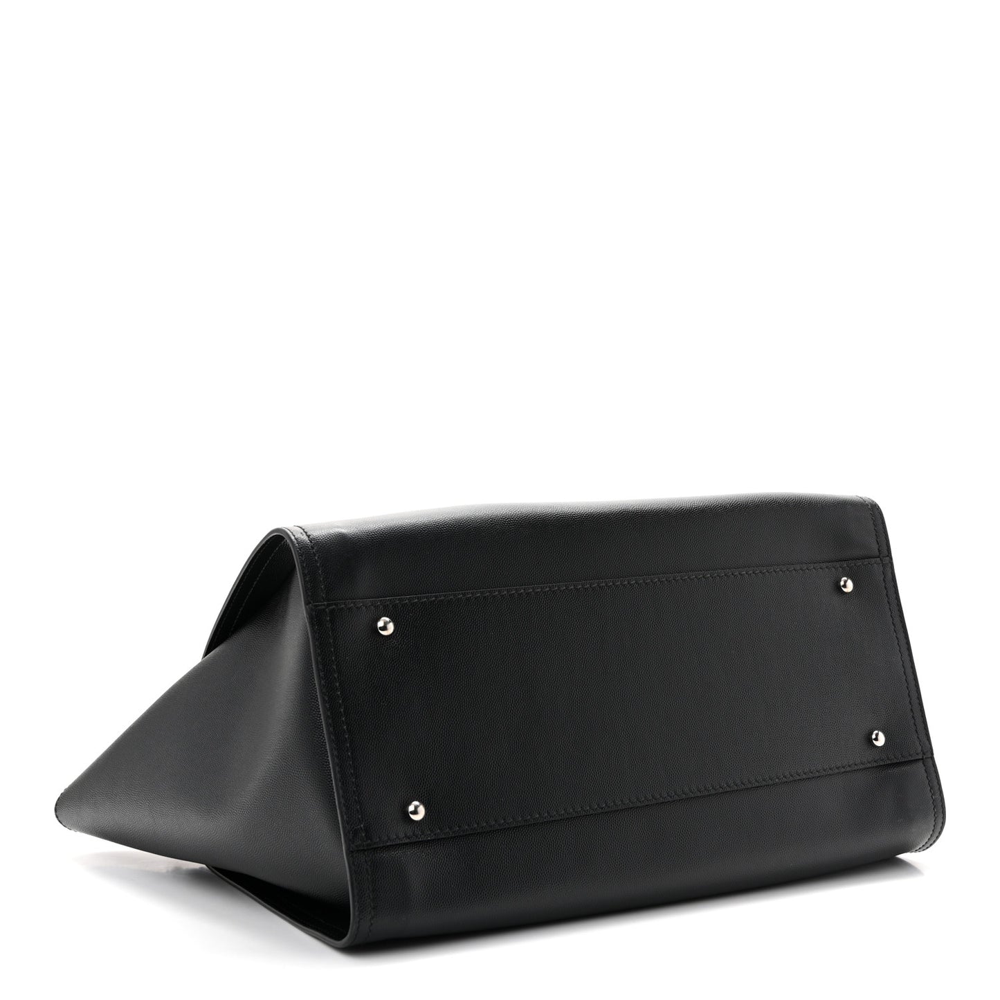 Caviar Medium Studded Deauville Tote Black
