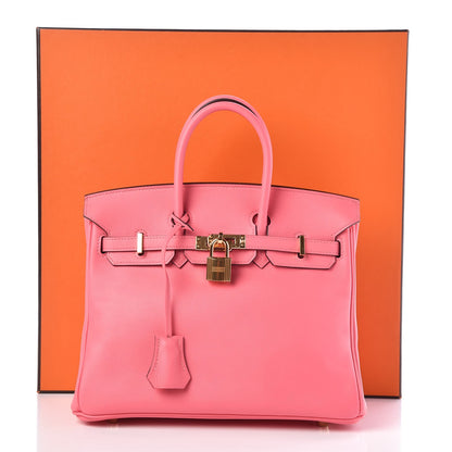 Hermes Swift Birkin 25 Rose Azalee 8 of 8