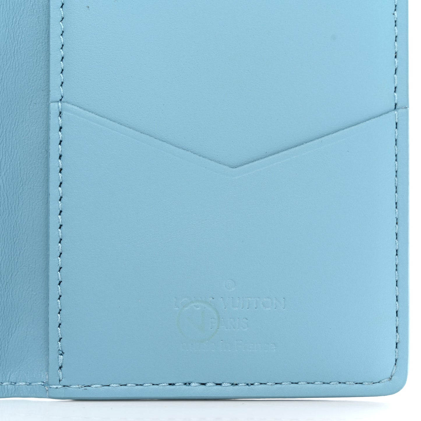 LV x YK Taurillon Pocket Organizer Blue