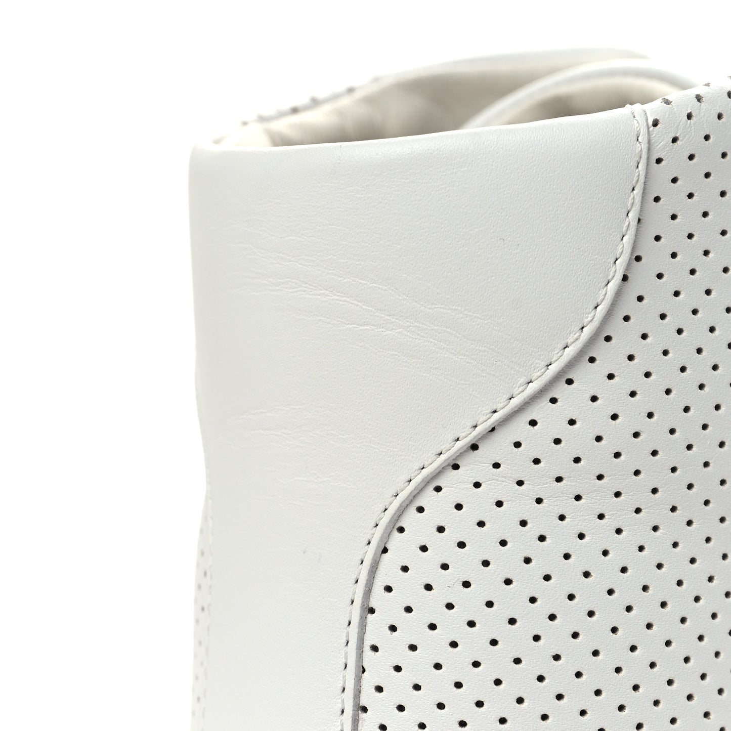 Calfskin Perforated Daydream Sneakers 39 White