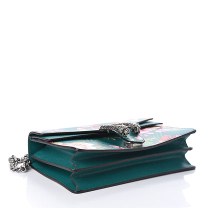 Gucci Calfskin Blooms Print Small Dionysus Shoulder Bag Bright Emerald Multicolor 4 of 9