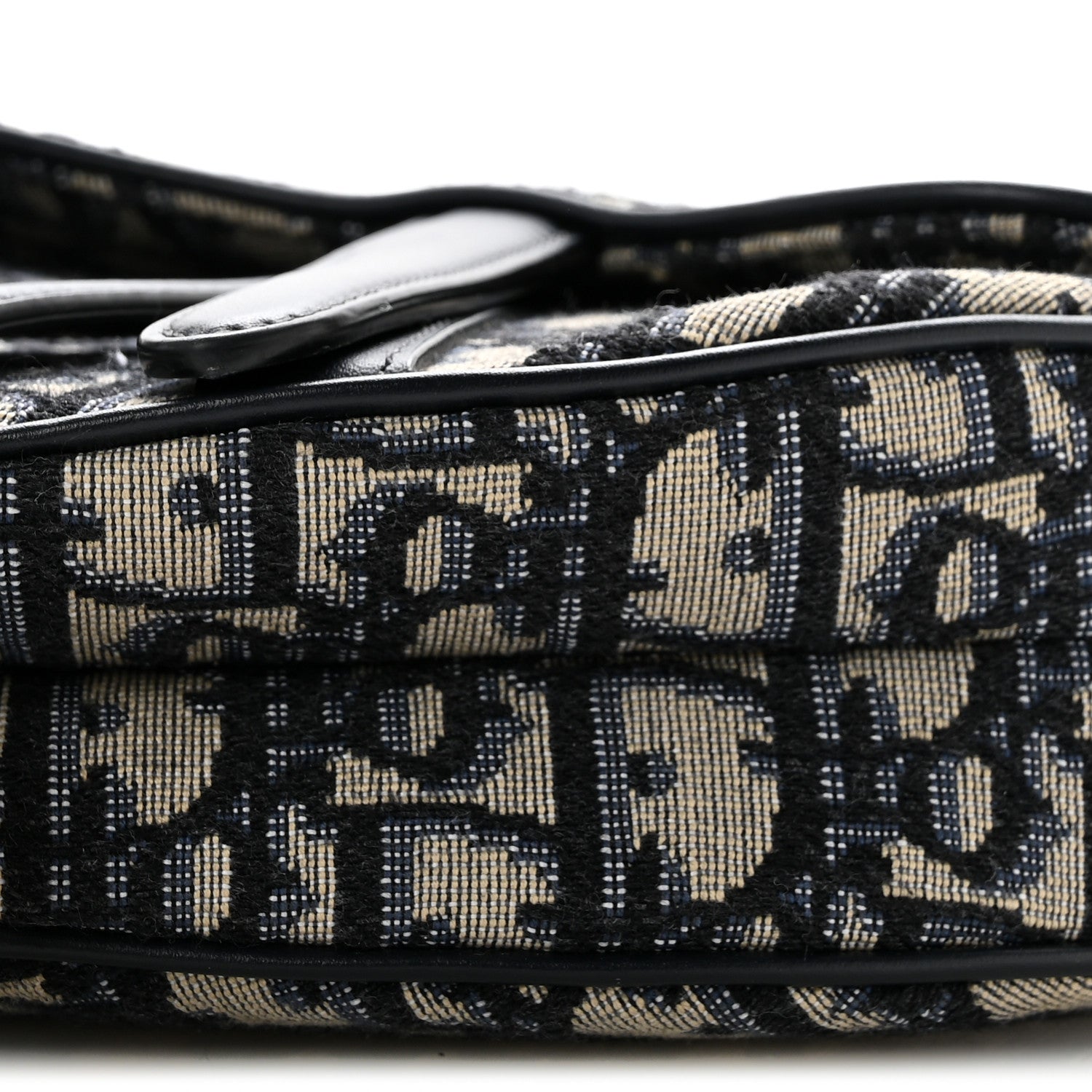 Christian Dior Oblique Mini Saddle Bag  Blue 10 of 11