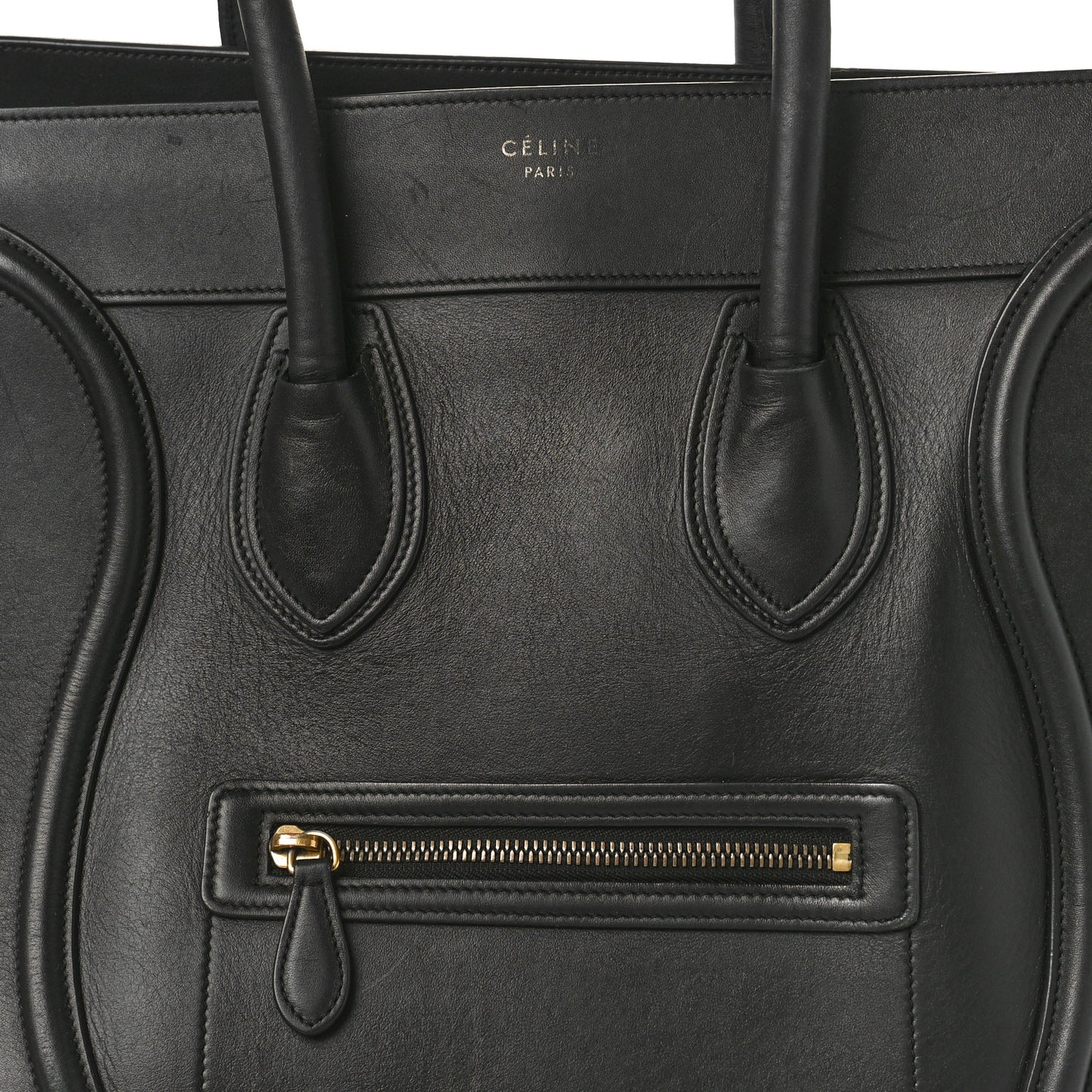Smooth Calfskin Mini Luggage Black