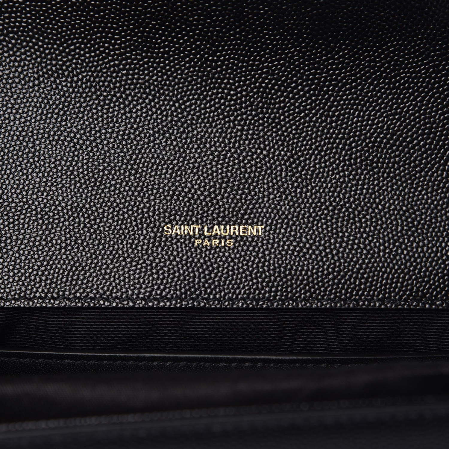 Saint Laurent Grain De Poudre Medium Classic Monogram Kate Satchel Black 6 of 9