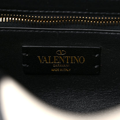 Valentino Garavani Nappa Large Roman Stud Shoulder Bag Ivory Black 6 of 8