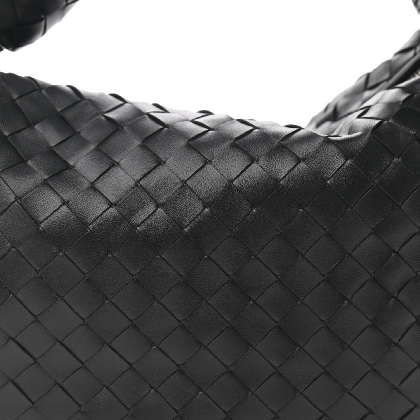 Nappa Intrecciato Teen Jodie Hobo Black