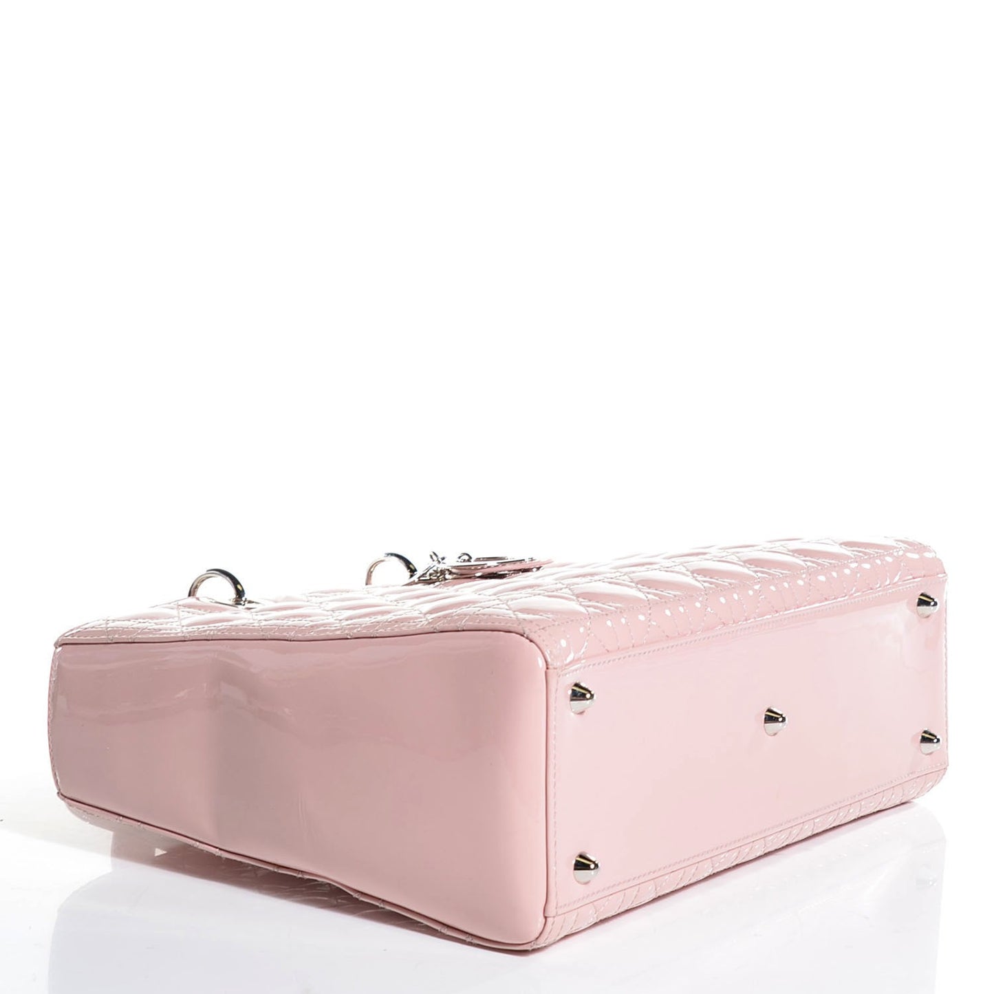 Patent Cannage Large Lady Dior Light Pink