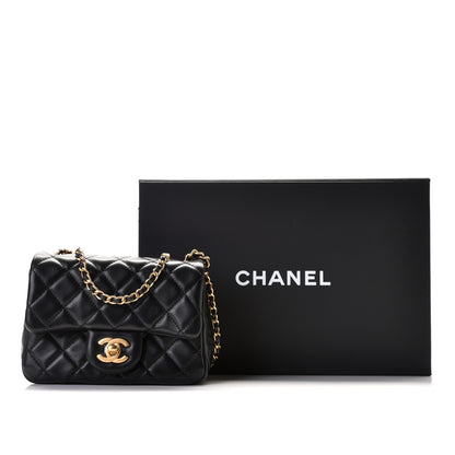 Chanel Lambskin Quilted Mini Pearl Crush Flap Black 8 of 8