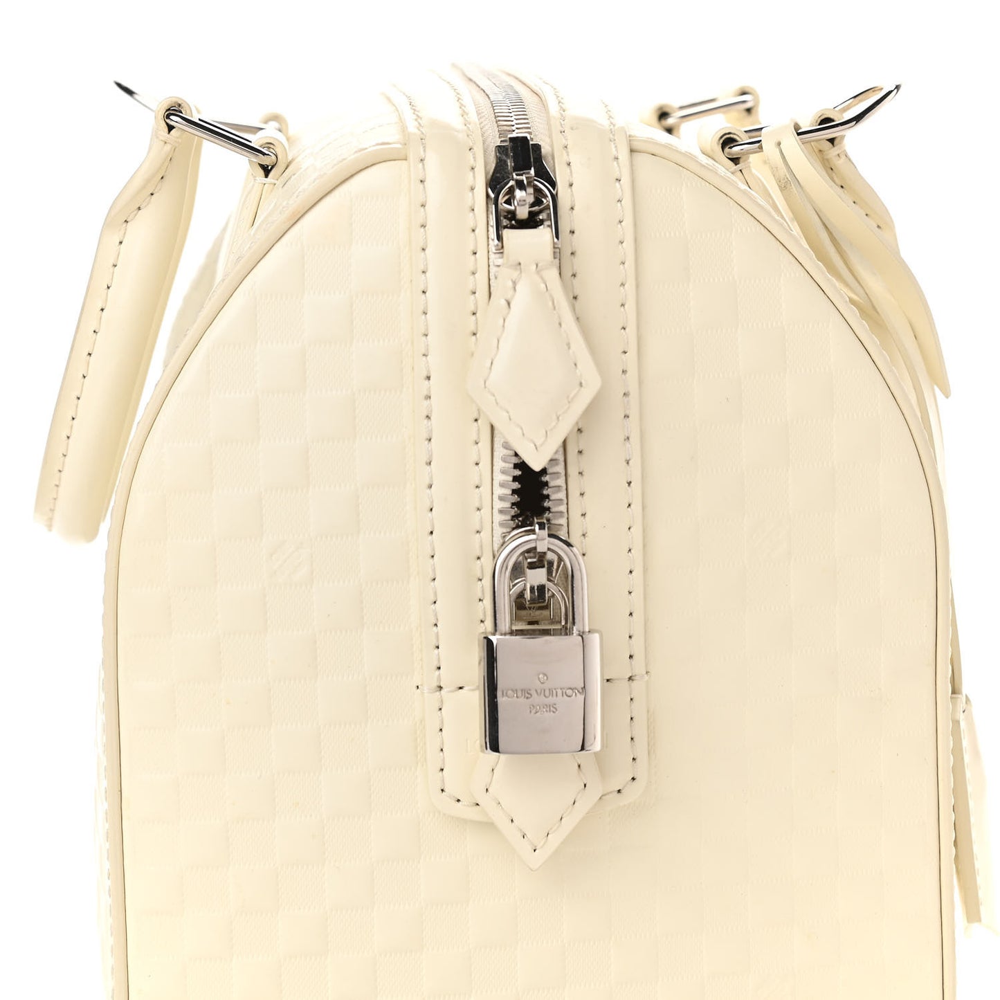 Damier Facette Speedy Cube MM Creme