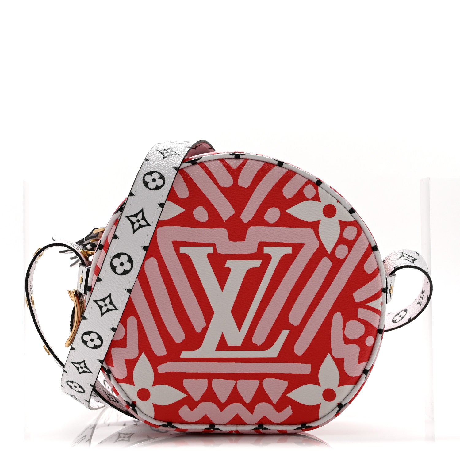 Louis Vuitton Monogram Giant Crafty Boite Chapeau Souple PM Rouge Rose Creme 1 of 9