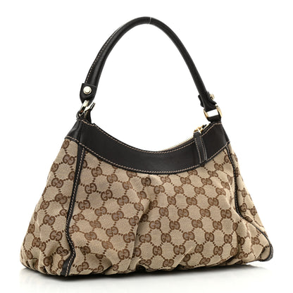 Gucci Monogram Medium D Gold Ring Hobo Dark Brown 3 of 12