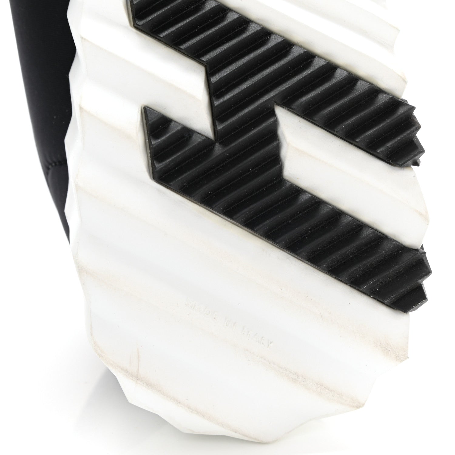 Hermes Technical Jersey Suede Goatskin Bouncing Sneakers 36 Black White 6 of 14