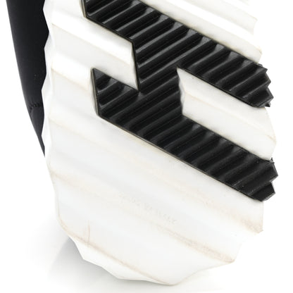 Hermes Technical Jersey Suede Goatskin Bouncing Sneakers 36 Black White 6 of 14