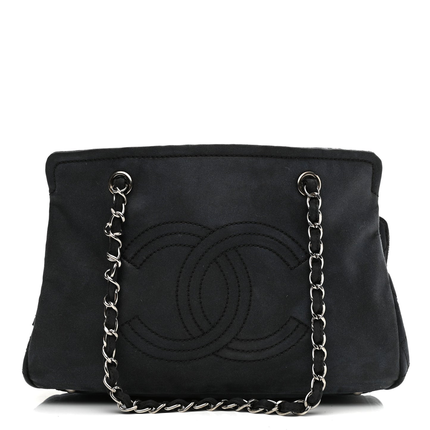 Canvas Lipstick Ligne Tote Black