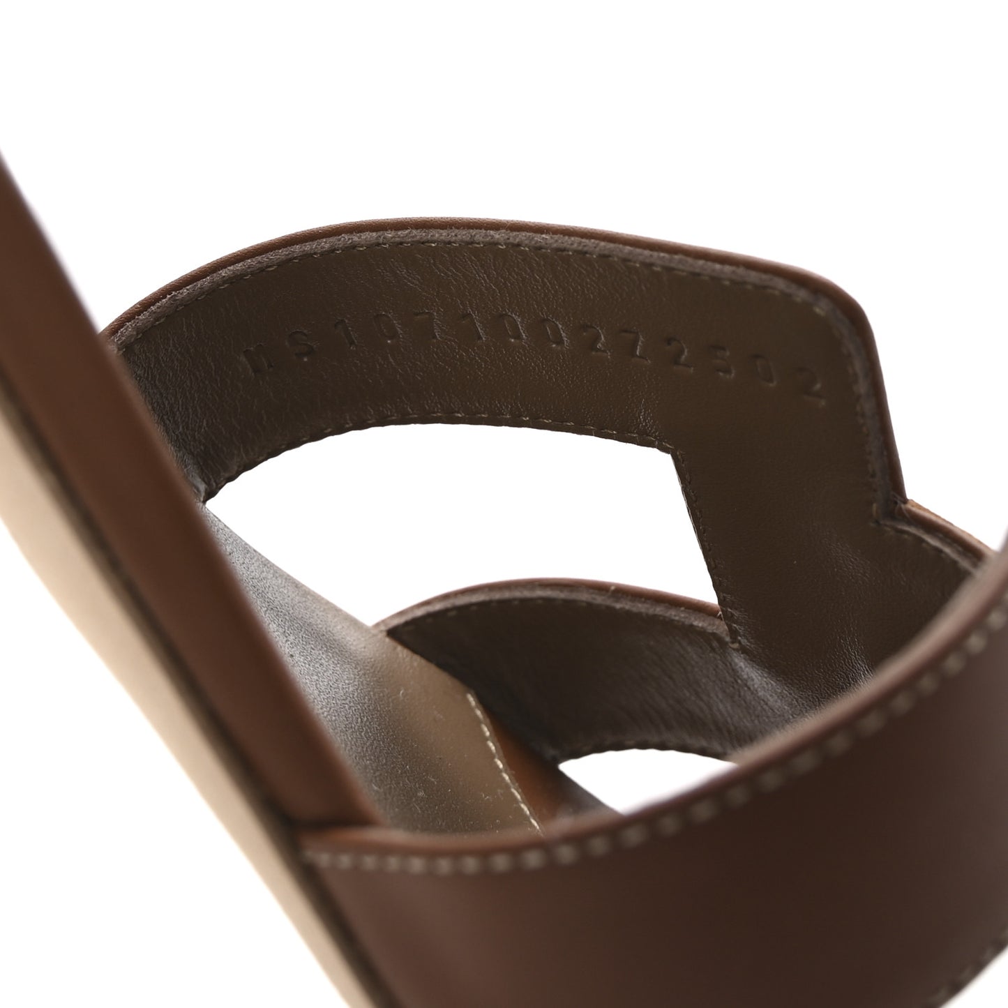 Calfskin Oasis Sandals 39 Gold