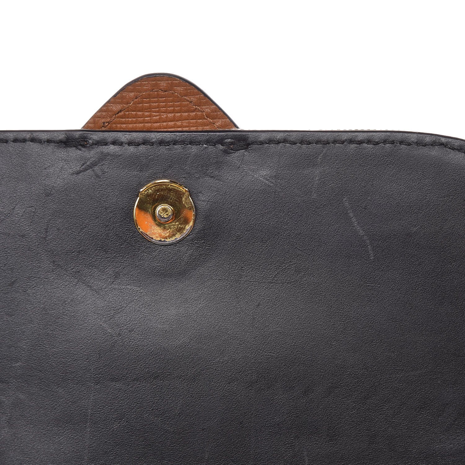 Burberry House Check Bridle Calfskin Small Madison Buckle Bag Tan 11 of 12