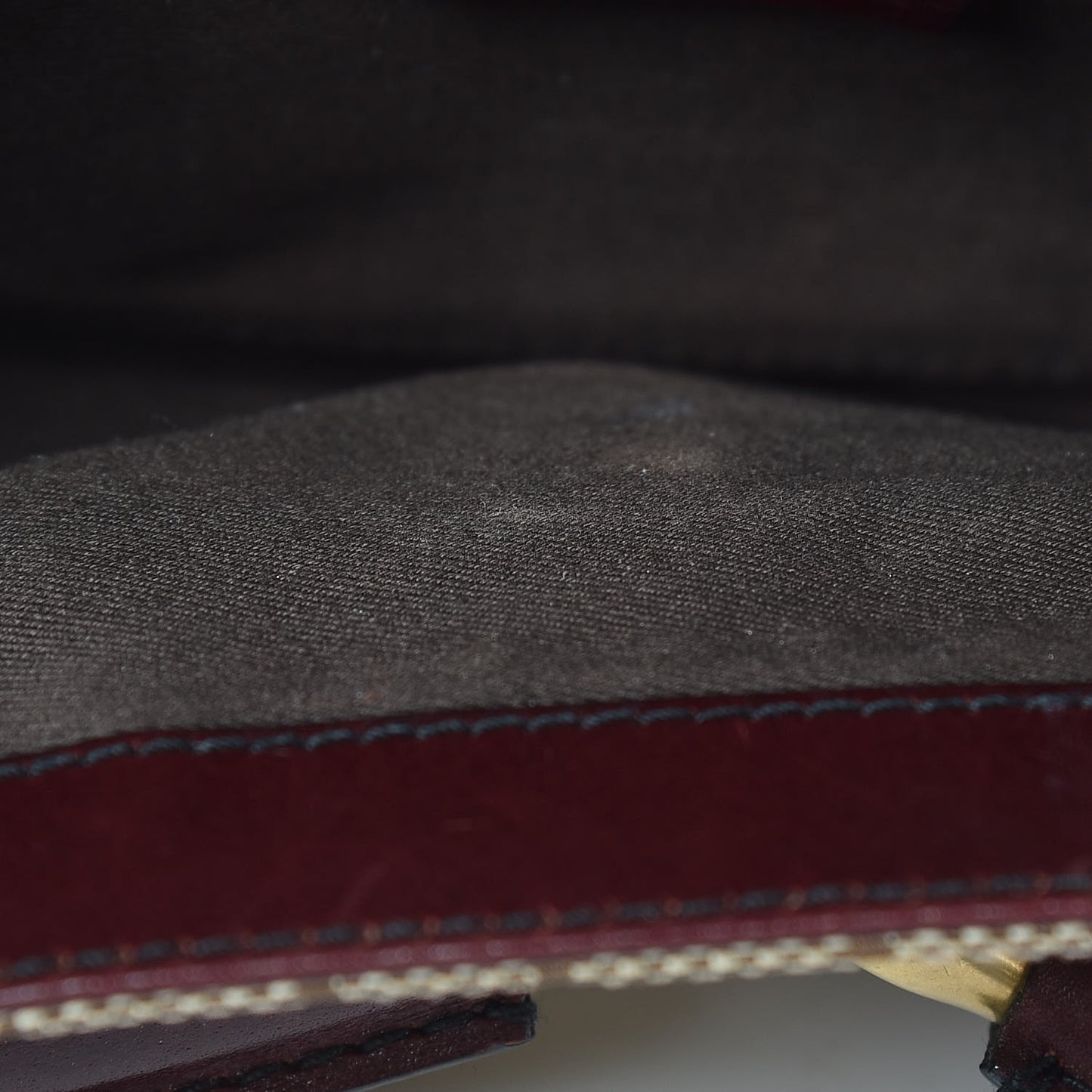 Monogram Studded Large Horsebit Clutch Bordeaux