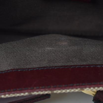 Gucci Monogram Studded Large Horsebit Clutch Bordeaux 12 of 12
