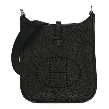 Hermes Taurillon Clemence Evelyne TPM Black 1 of 10