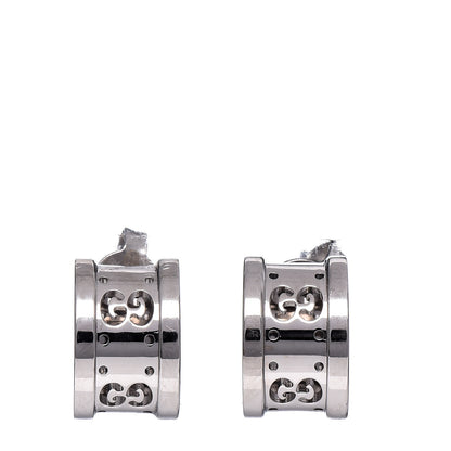 Gucci 18K White Gold Icon Twirl Earrings 1 of 5