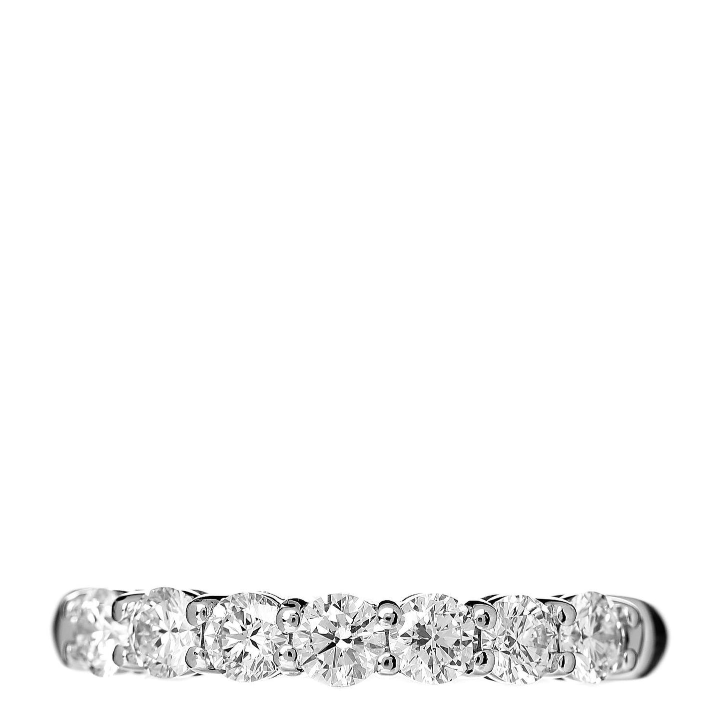 Platinum Diamond 3mm Embrace Half Circle Band Ring 49 5