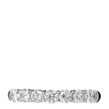 Tiffany Platinum Diamond 3mm Embrace Half Circle Band Ring 49 5 1 of 6