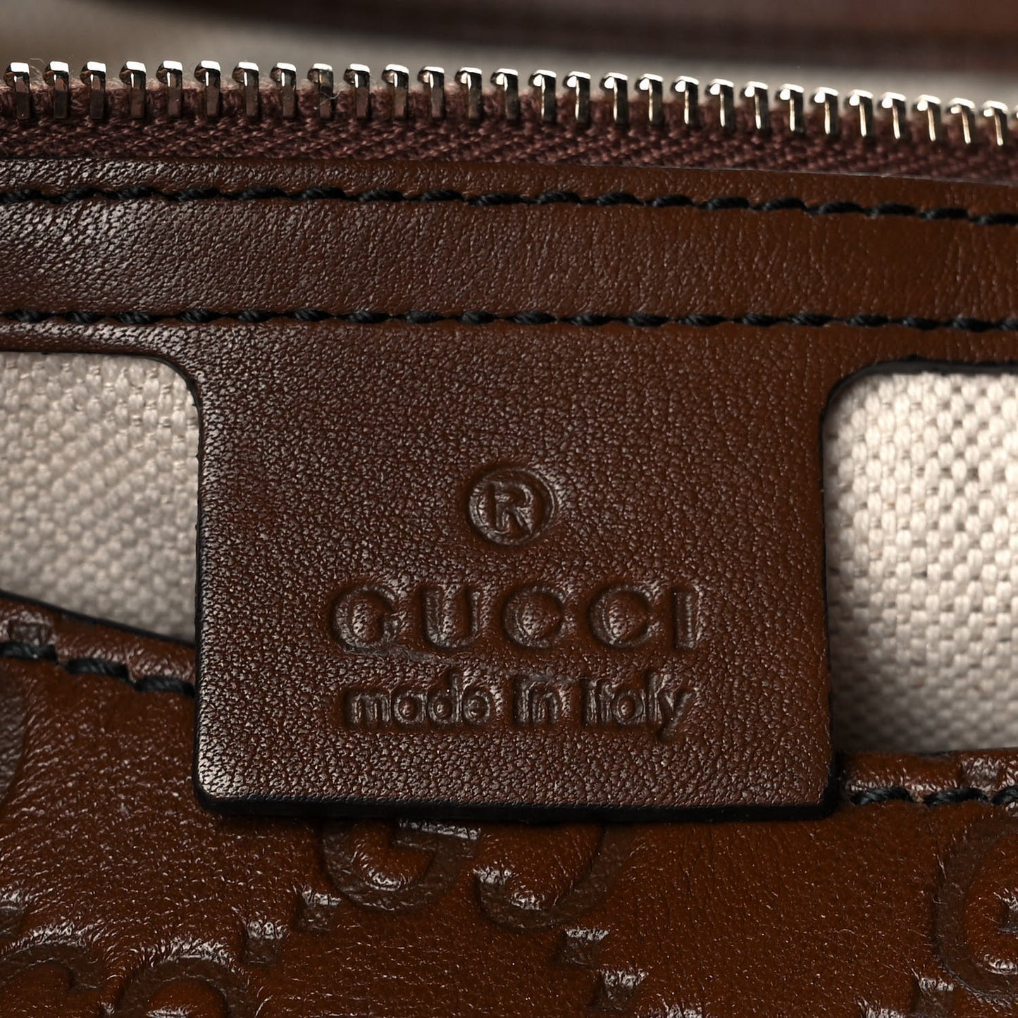 Guccissima Medium Emily Hobo Brown